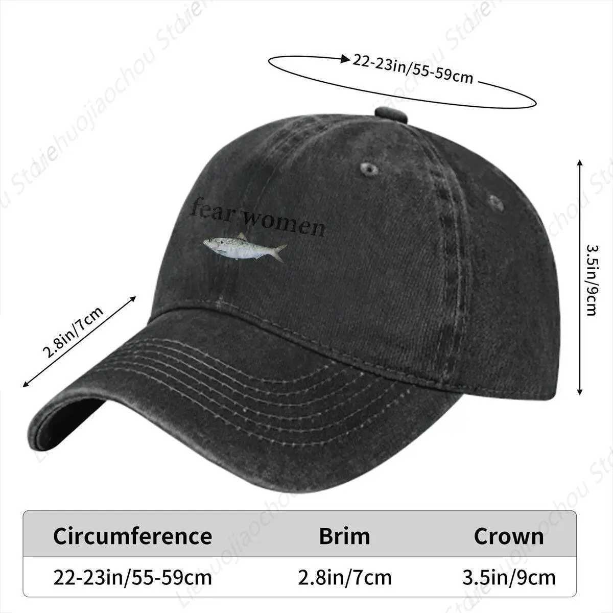Im afraid of female Casquette Peaked Cap fish. Interesting sun shading cotton hat W241225