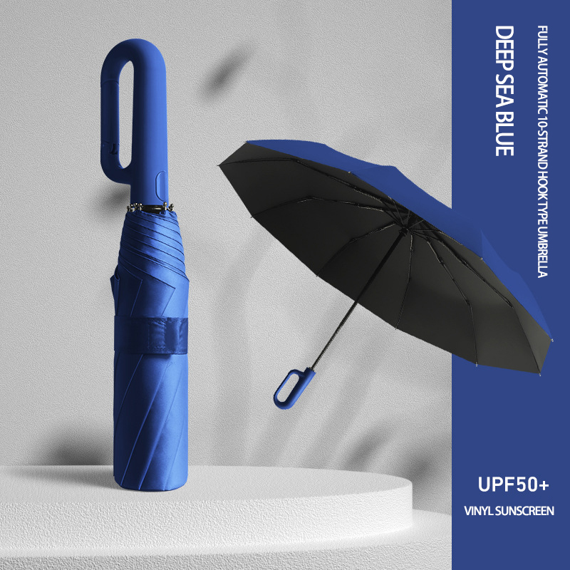 Large Size Creative Design Double Person Lock Button Umbrella - Sturdy Automatic Sun and Rain Umbrella