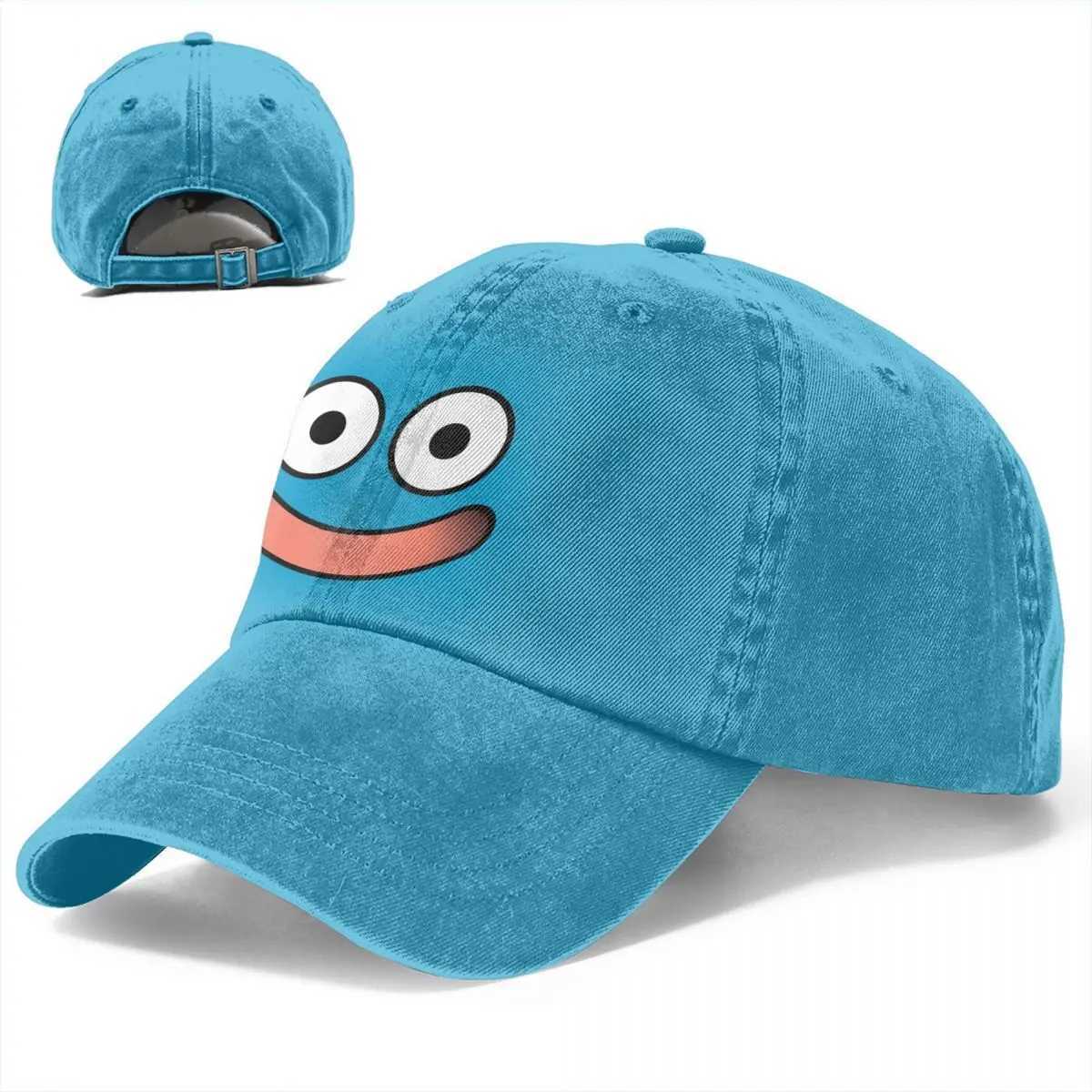 Summer Cap Sun Visor Slime Face Hip Hop Caps Dragon Quest Dragonlord Game Cowboy Hat Peaked Hats W241225
