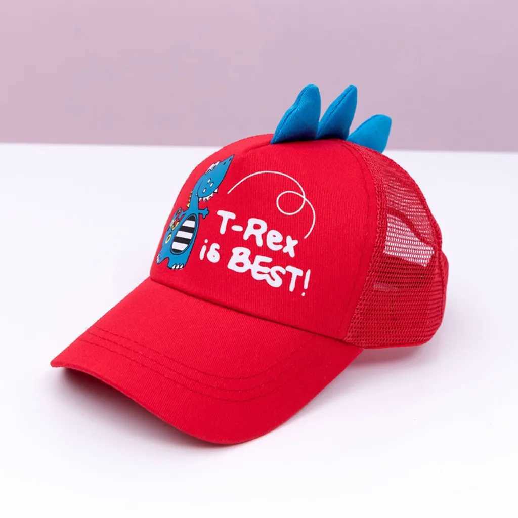 Adult Children Baby Cartoon Dinosaur Embroidery Letter Printing Hat Harajuku Fashion Boys and Girls Baseball Hat Pea Hat W241225