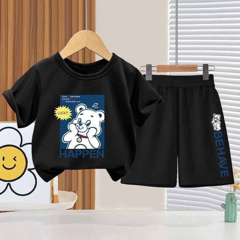 Clothing Sets Summer Baby Girls Clothes Set Children Boy Casual Short Sleeve T-shirts and Shorts 2pcs Suit Kid Top Botton Outfits TracksuitsY241225VP5