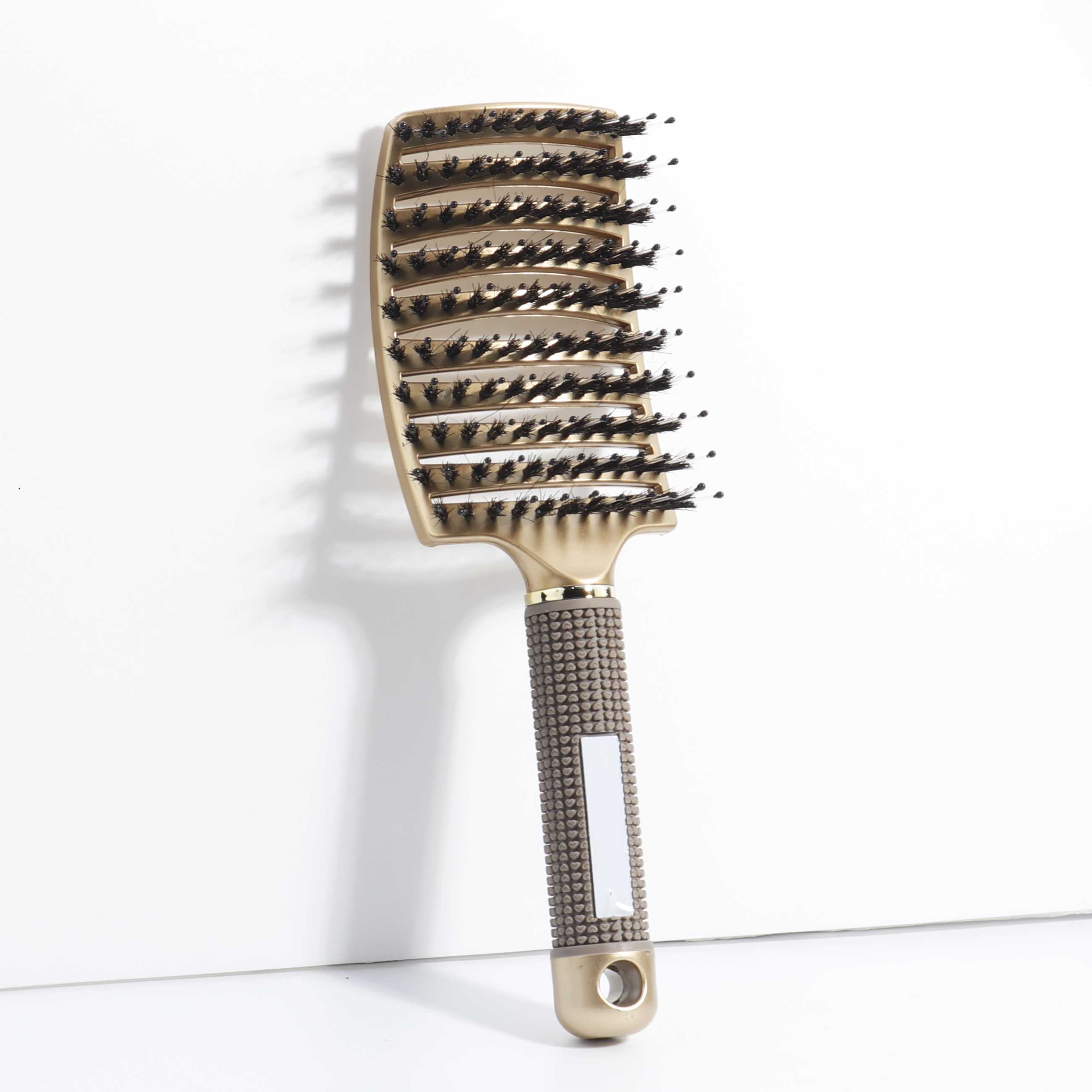 Detangg Hair Brush Bristle&Nylon Women Wet Massage Comb Curly Hairdressing Salon Styg Tools Special For Real Hair Wigs