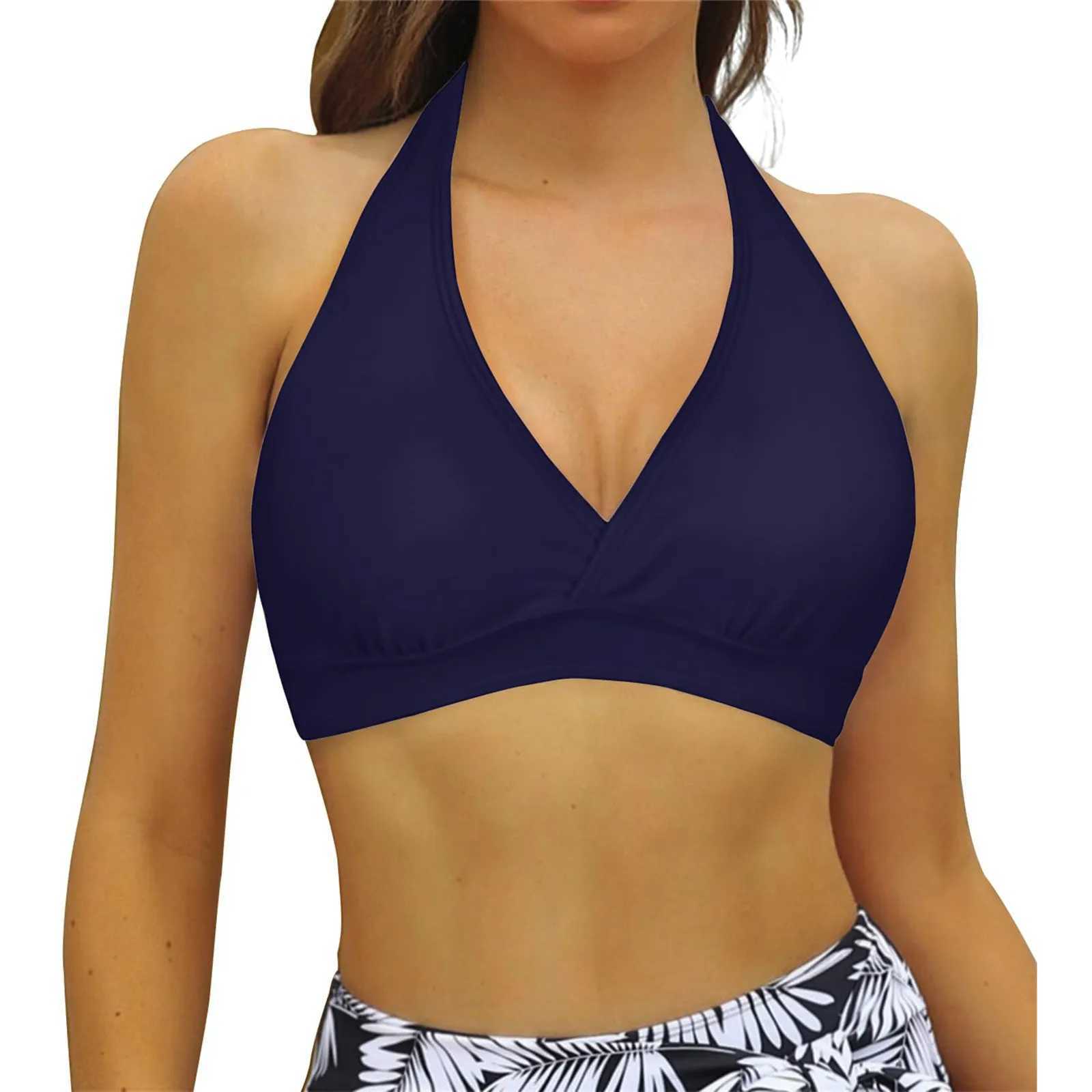Strap swimsuit top teenage girl womens lace swimsuit top underwear full set bikini top push up swimsuitW241225