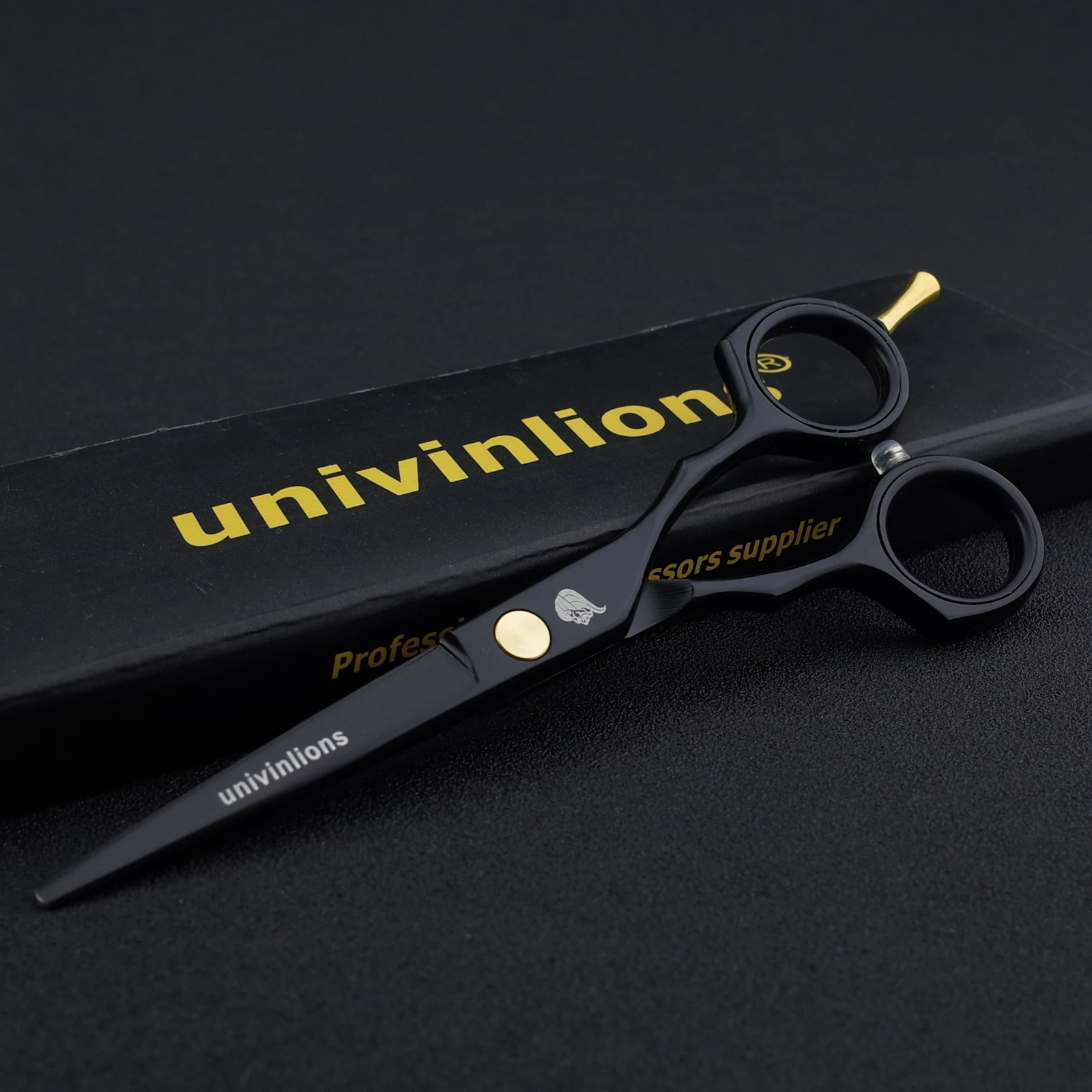 5.5 Black Hair Scissors Barber Razor Scissors Shears Hair Cut ns Hairdressing Tools Hair Clipper Kids Scisors 241225