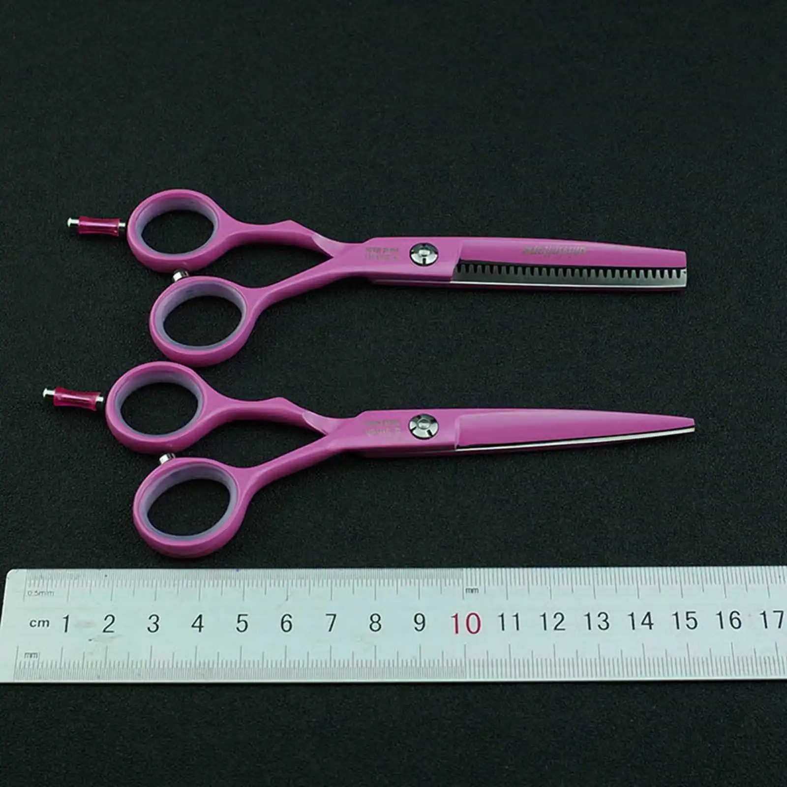 5.5 Black Pink Hair Scissors Razor Hairdressing Scissor Sale Professional Hair Dressing Scissors Barber Clipper Japan Haircut 241225