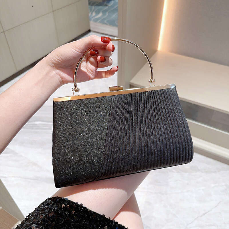 New Sparkling Banquet with Diagonal Straddle Evening Dress KTV Princess Celebrity Handbag Large Capacity Women's Bag