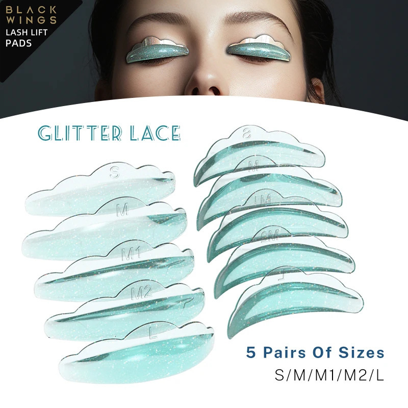 5 Pair of silicone mascara pad mascara wand shield lift 3D Eyelash curler accessory Applicator 250103