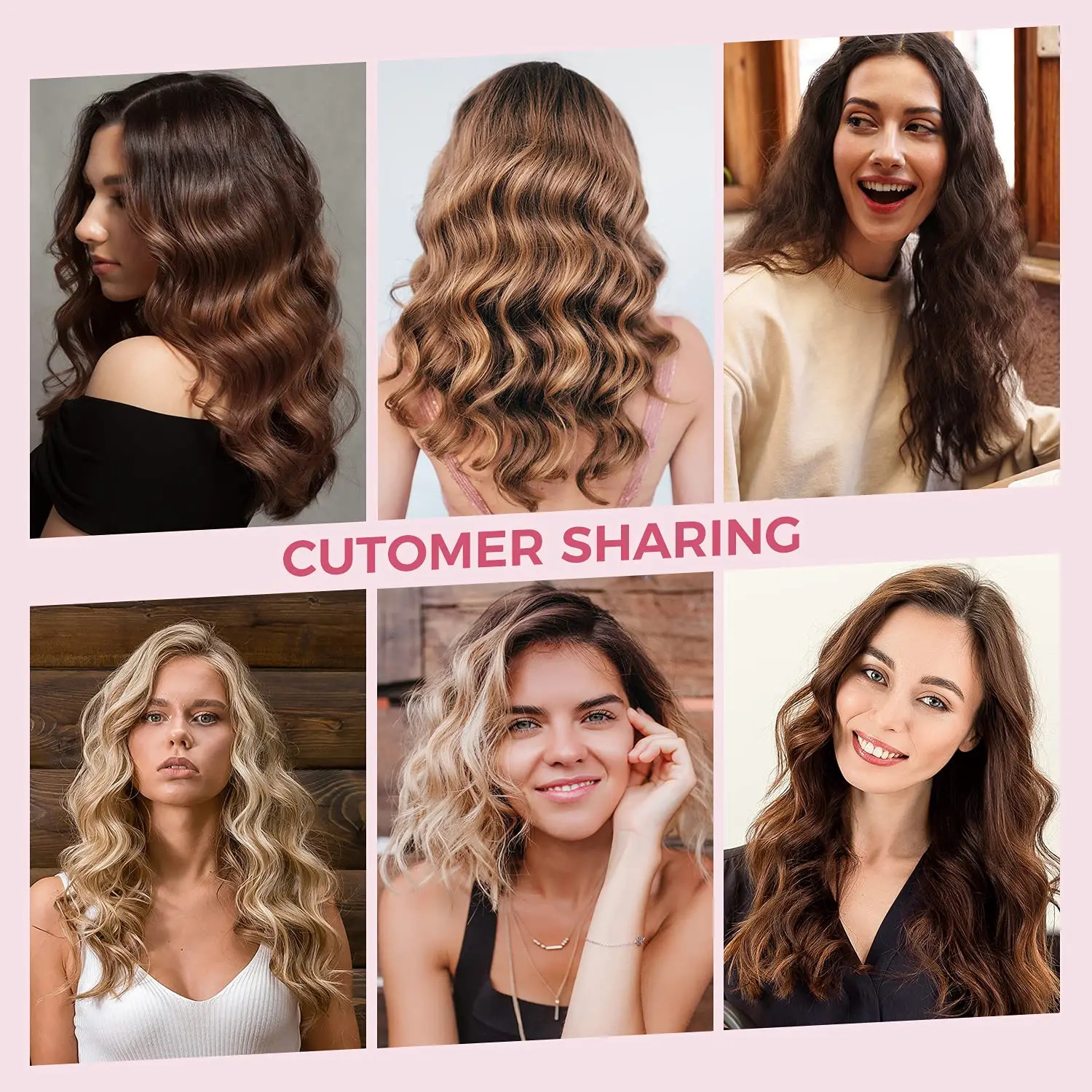 Crimper Hair Waver Barrel Curling Iron 1 Inch PTC Heater Auto Shut-Off Adjustable Easy Shap Long Lasting Heat 241225