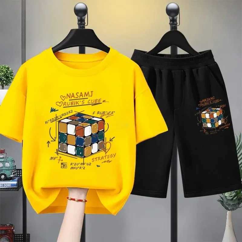 Clothing Sets Summer Baby Boy Clothes Set Children Fashion Printed Short Sleeve T-shirts and Shorts 2pcs Suit Kid Casual Top Bottom TracksuitsY241225P