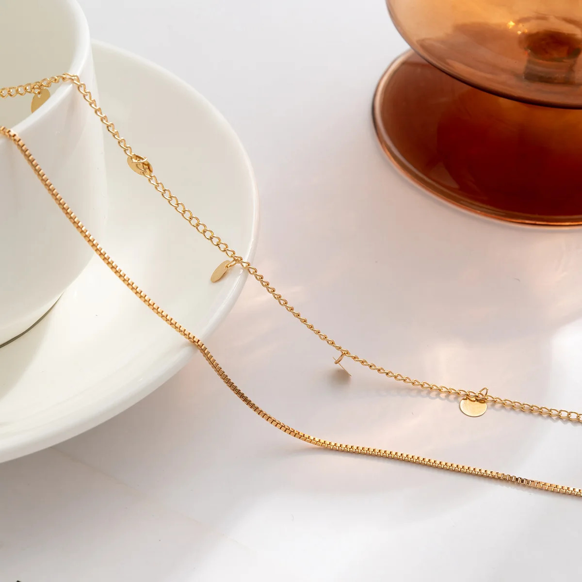 Boho Multilayer Summer Beach Waist Chain Women Retro Creative Gold Color Round Sequin Pendant Body Fashion Jewelry 241225