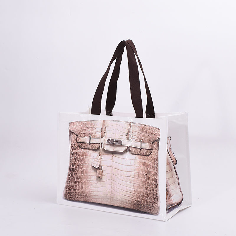 Shopping Bags 2025 INS Blogger's Parody Creative Grocerybags Platinum Bag Remake Fashion Same Fiess And Leisure