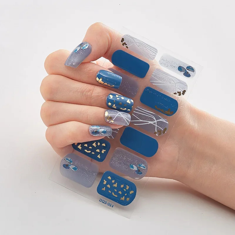 Solid Colors Creative Nail Wraps DIY Nail Stickers Foil Sticker Nail Art 241225