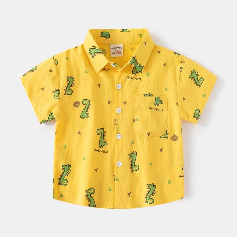 Childrens Summer Polo Shirt Tops for Boy New Clothing Short Sleeve Top Wear Kids CostumesXJ241225