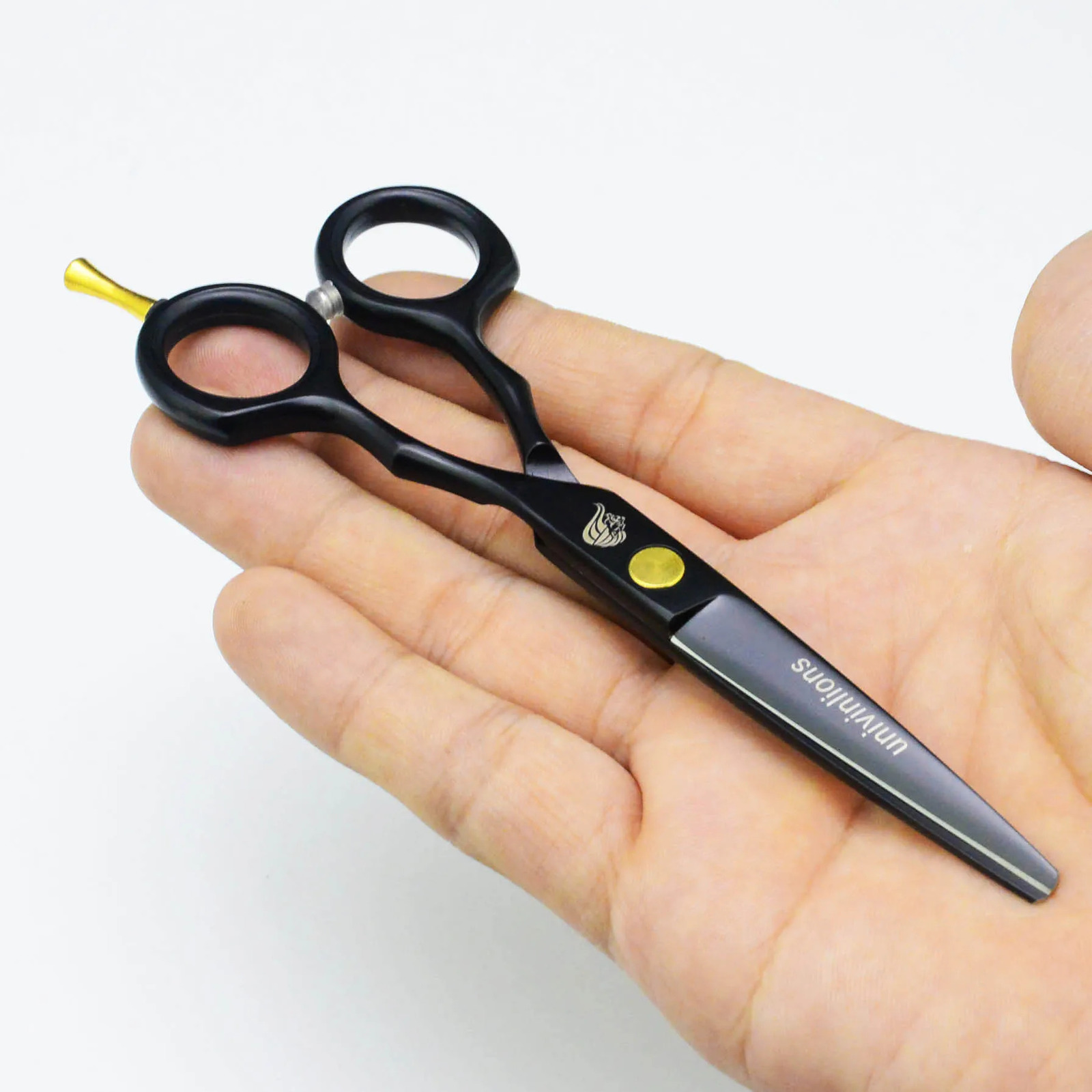5.5 Black Hair Scissors Barber Razor Scissors Shears Hair Cut ns Hairdressing Tools Hair Clipper Kids Scisors 241225
