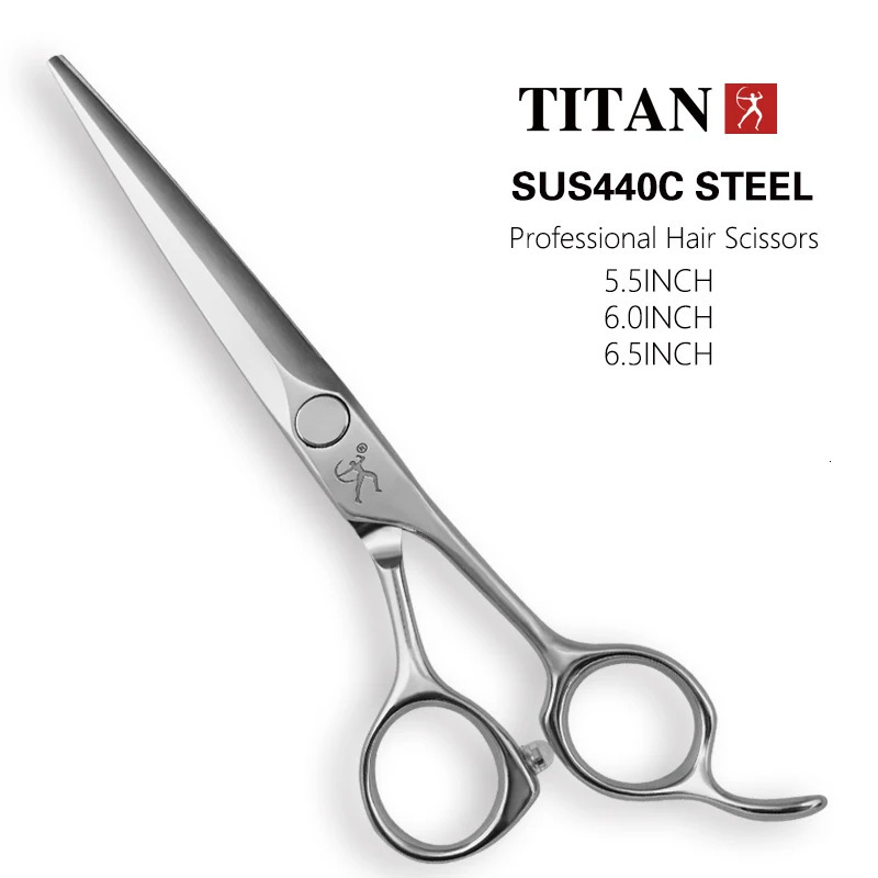 Titan barber scissors hairdressing cutting tools thinning shears for hairdressers 5.56.06.5 inch 440c steel 241225