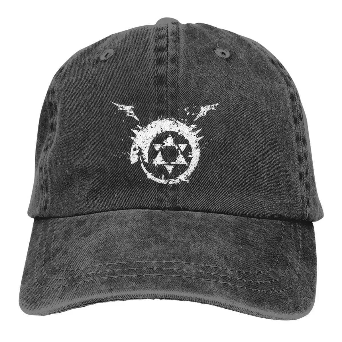 Full Metal Alchemist Anime Multi Color Hat Pea Mens Cowboy Hat Homunculus Ouroboros Baseball Hat Visor Protect Hat W241225