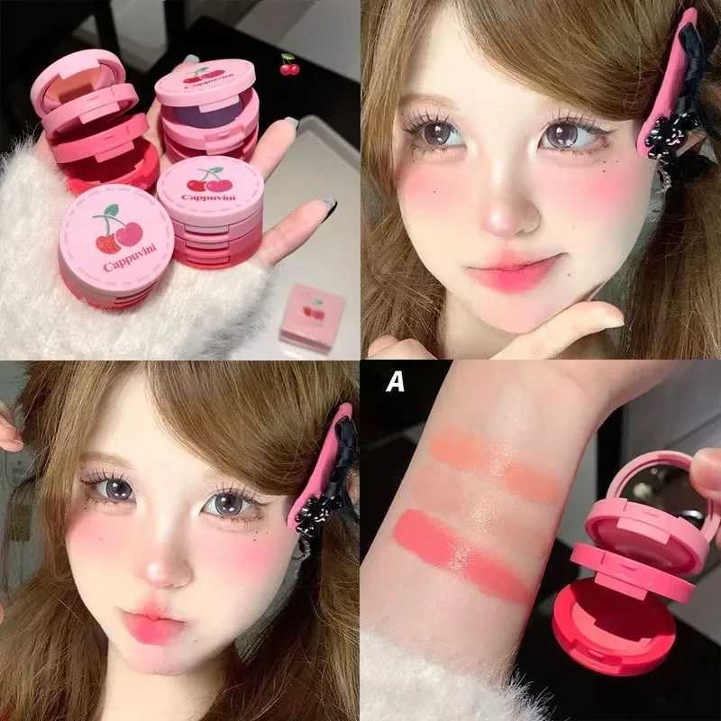 Cherry Red Cream B 3 in 1 Matte B Waterproof Lasting Cheek Color Rouge Watermelon Pink Blue Purple Bes Beauty MakeupXJ241225