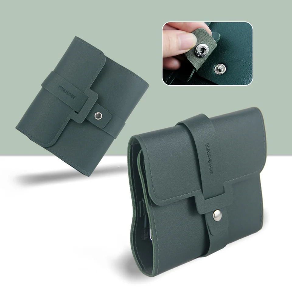 Stainless Steel Nail Clipper Set Grooming Tool Set With Portable Case Manicure Art Tool Green Nails Cut 241225