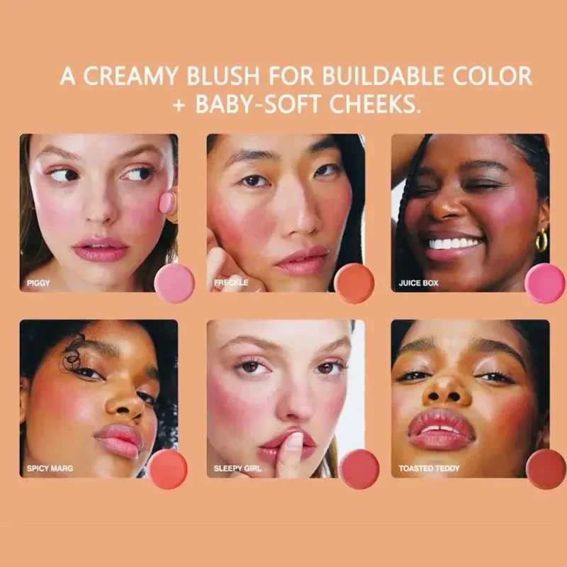 6 Colors Makeup B Stick Solid Waterproof Face Rouge Ber Highlight Lasting Lip And Cheek Hydrating Stick Multi-Use MakeupXJ241225