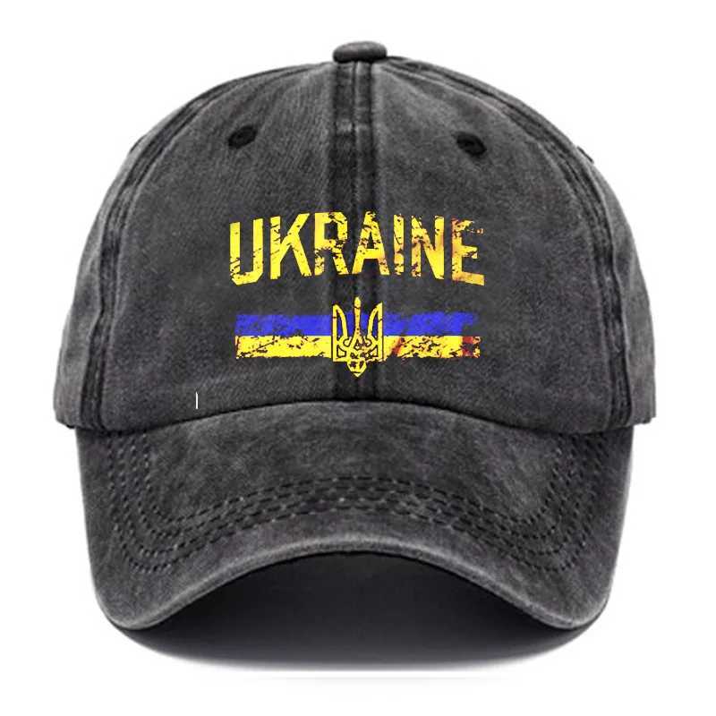 New Ukrainian symbol emblem hat sun hat Ukrainian emblem flag hip-hop hat cowboy hat Peaked hat adjustable outdoor baseball hat W241225