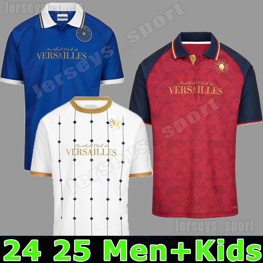 24 25 Versailles Soccer Jerseys In stock fast shipping 2024 2025 Home Away FC Versailles Football Shirts Men Uniforms