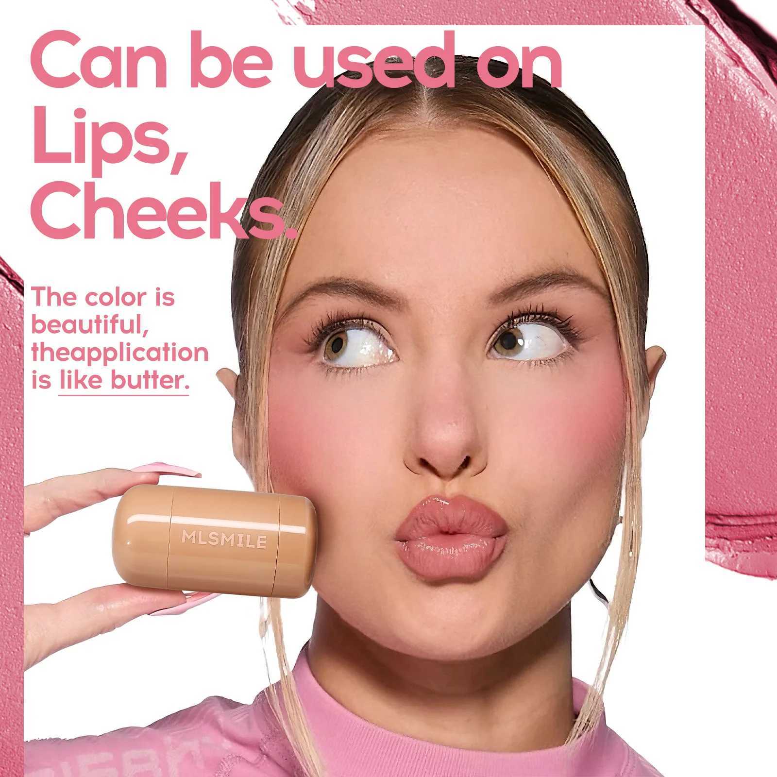 6 colors b stick contour natural and long-lasting matte rouge powder b cream lipstick cheek easy to apply color makeupXJ241225