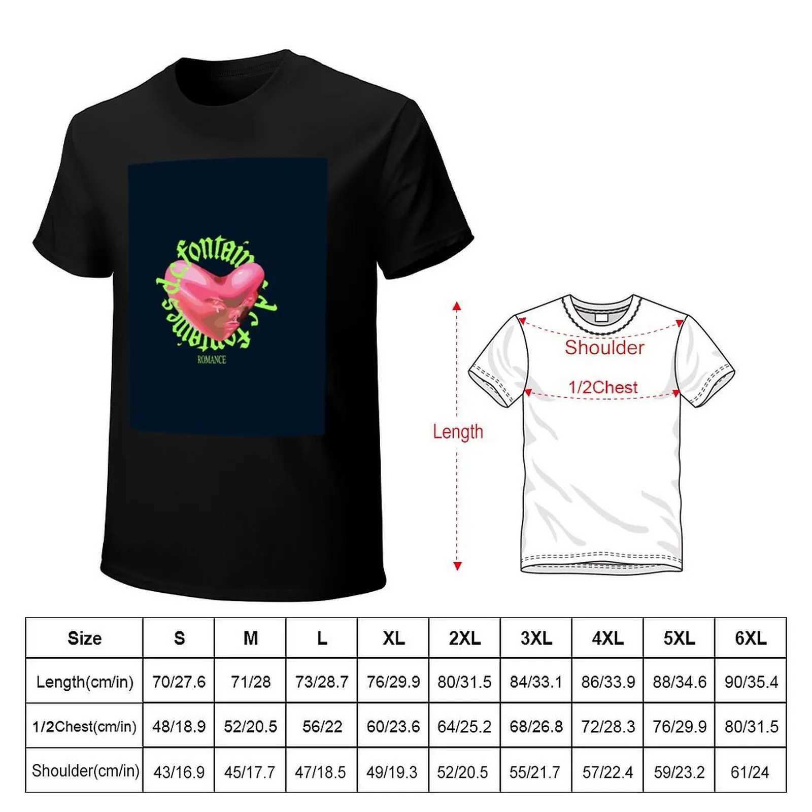 T-shirts Fontaines DC Romantic T-shirt Aesthetic Clothing Boys Animal Printed Solid Color Mens T-shirt W241225Y250119Z9L9