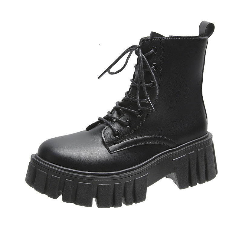 Lace Ddmywed Thick Up Martin Women Autumn And Winter Version Leather Faced Boots Comfortable Soft Soled S Midsole Chinese Brand Shoes F Ddmysaturn