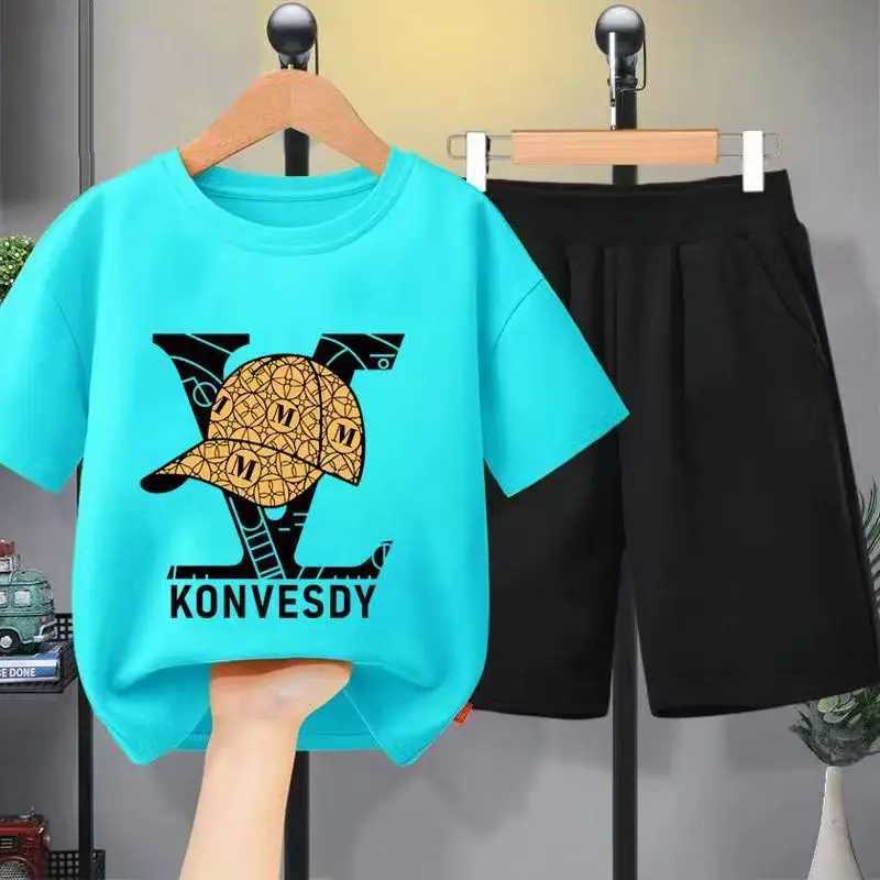 Clothing Sets Summer Baby Girls Clothes Set Kid Letter Printed T-Shirts And Shorts Suit Children Hip Hop Top Bottom 2pcs Outfits TracksuitsY2412250WI7