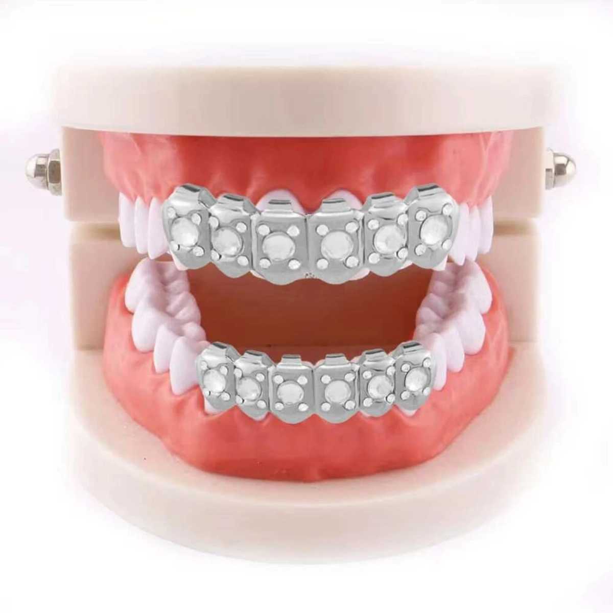 1pcs Halloween single cutout tooth hip hop tooth accory vampire fangsXJ241225