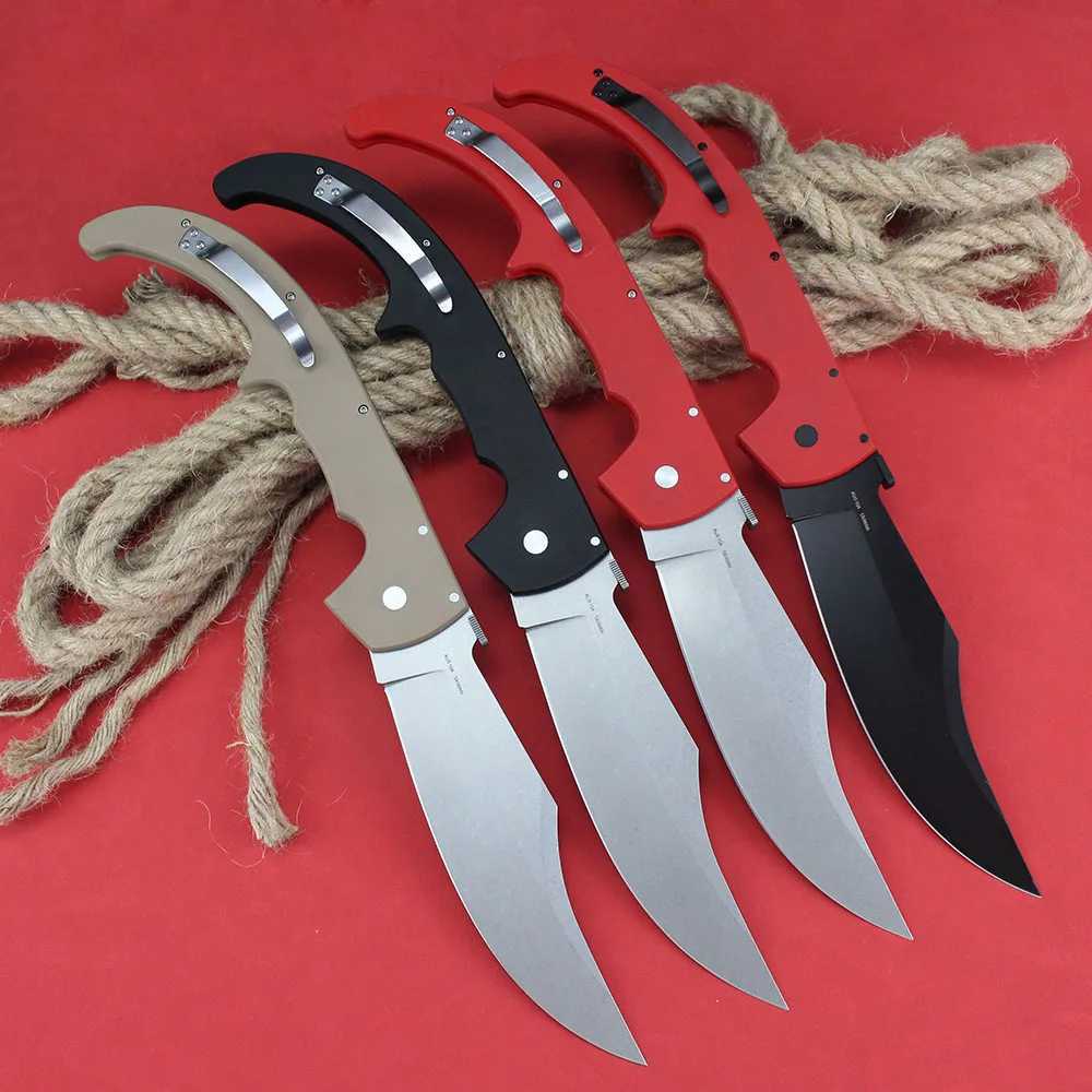 Espada L/XL Cold Folding Tactical Knife AUS10A Steel Large Outdoor Military Hunting and Survival Multi purpose Mens Tool Knife X241225