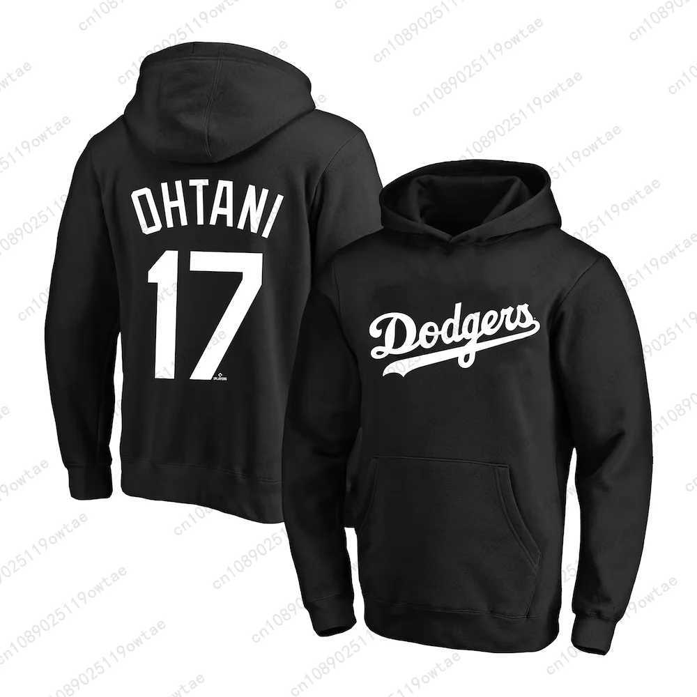 Men's Hoodies Sweatshirts 2024 Mens Dodgers Shohei Ohtani Baseball Sweatshirt Size 17 Top Junior Training Sweatshirt Long Sleeve Unisex Hoodie H241224