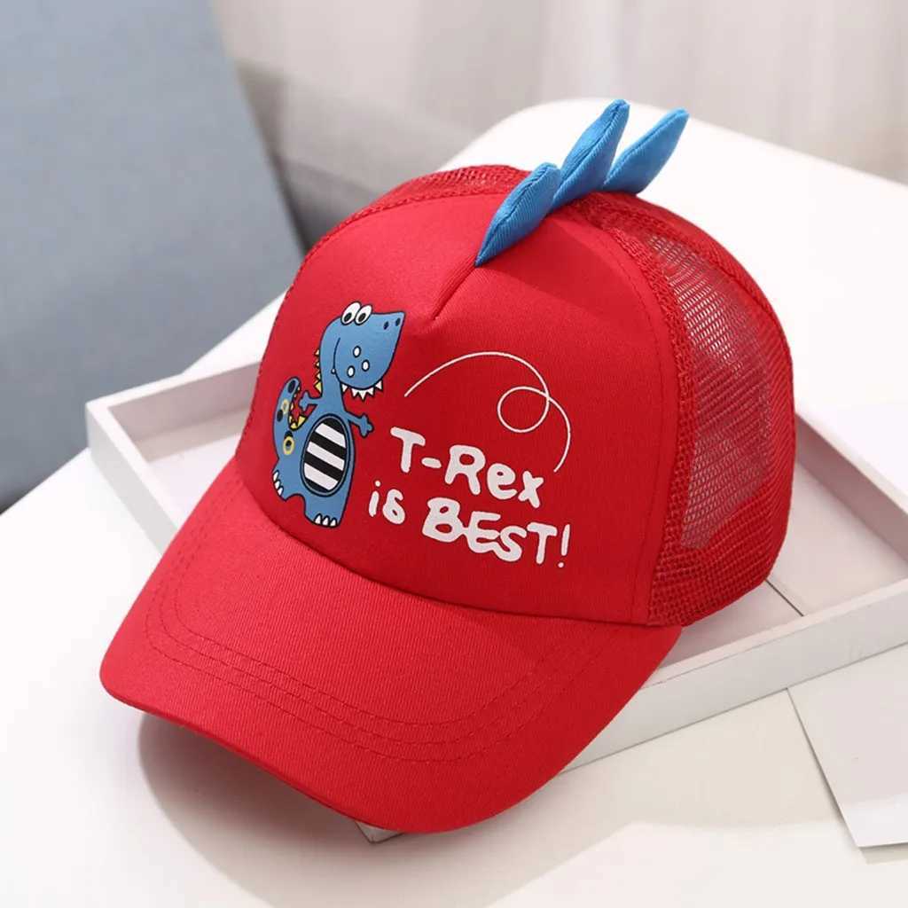 Adult Children Baby Cartoon Dinosaur Embroidery Letter Printing Hat Harajuku Fashion Boys and Girls Baseball Hat Pea Hat W241225