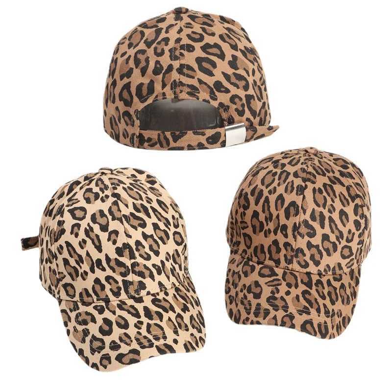 Leopard Print Cotton Baseball Hat Mens Snap Hip Hop Hat Spring/Summer Sunglasses Neutral Adjustable Foot Cap W241225
