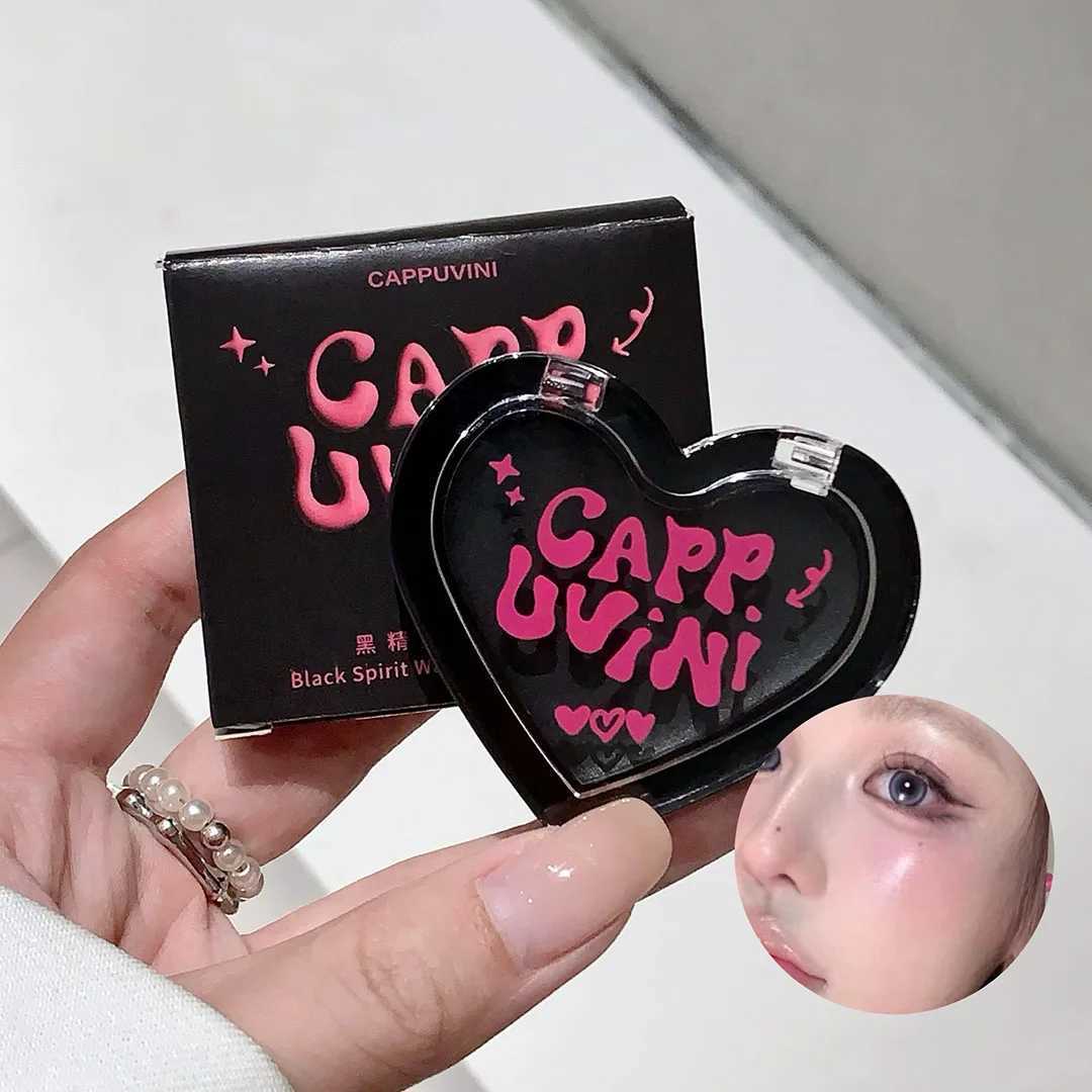 Cappuvini Heart Shape Ber Cream Black Crystal B Balm Temperature Change B Gel Makeup Pink Cheek Tint Rouge PaletteXJ241225
