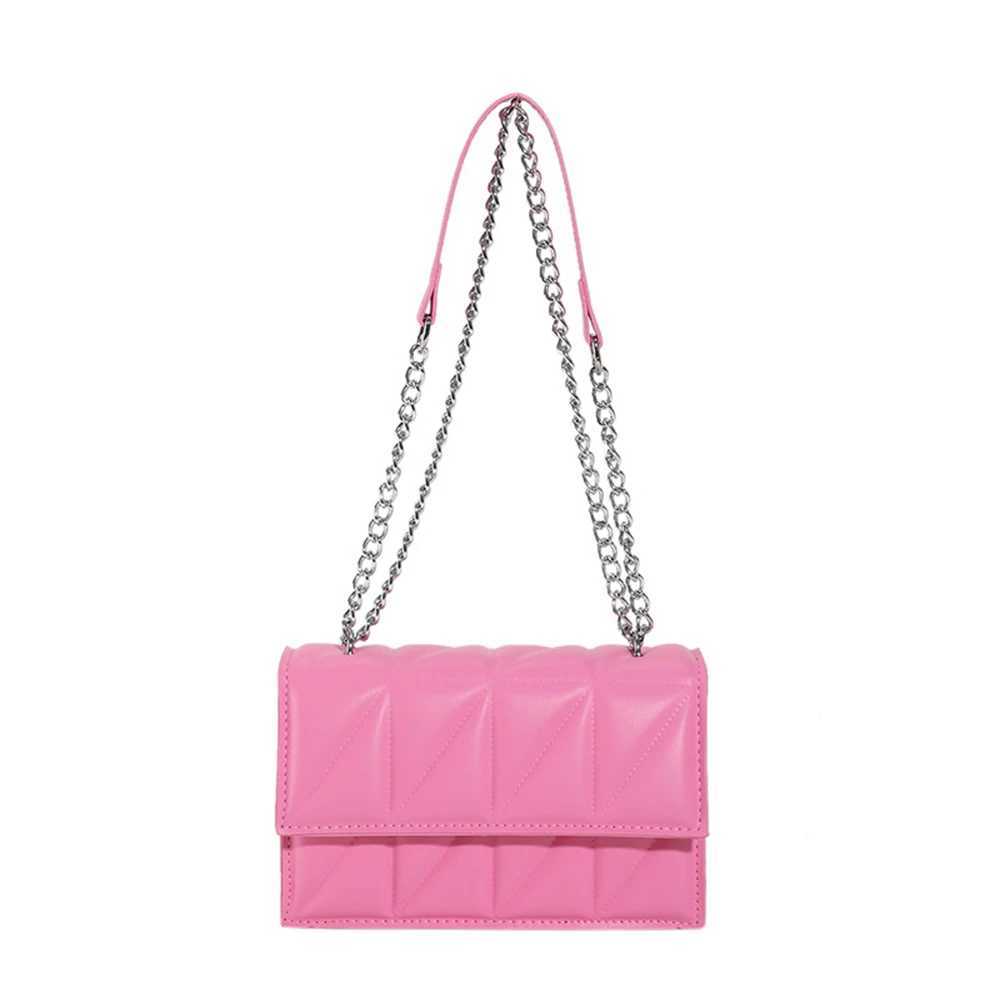 Fi Trend Crossbody Single Bag The New Small Bag 2023 New Tide Korean Versi Of The Foreign-style Chain Small Square BagXJ241225