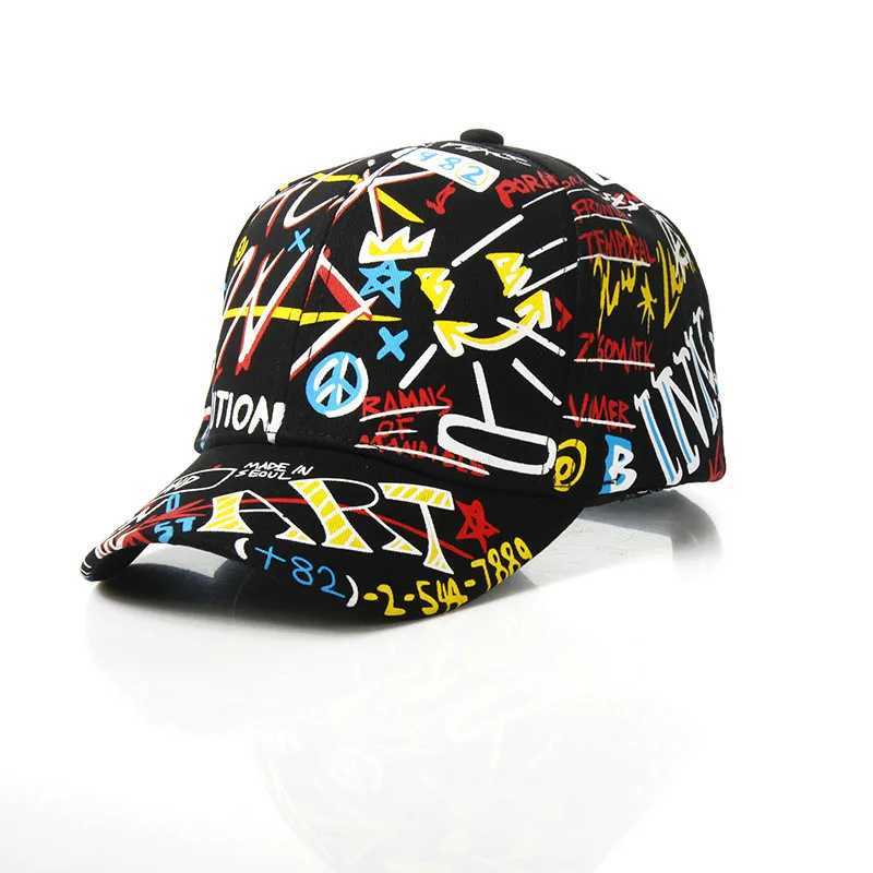4-8 year childrens snapshot hat personalized street dance sun hat fashionable childrens graffiti baseball hat for boys and girls W241225