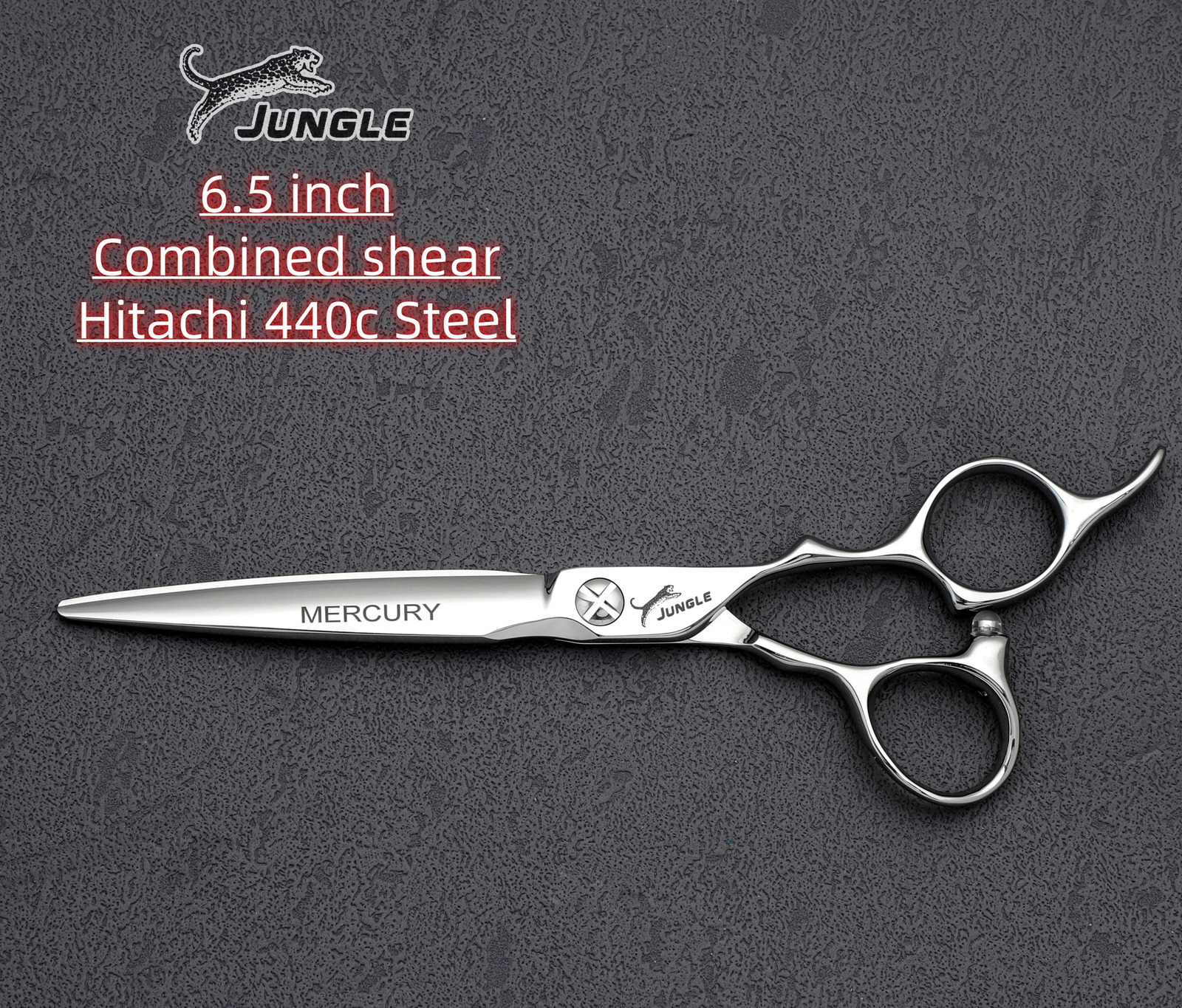 JUG Professional Barber sissors6.0-6.5-6.8 hairdressing scissorsJapan 440C steel Hair cutting machinebarbershop accessories 241225