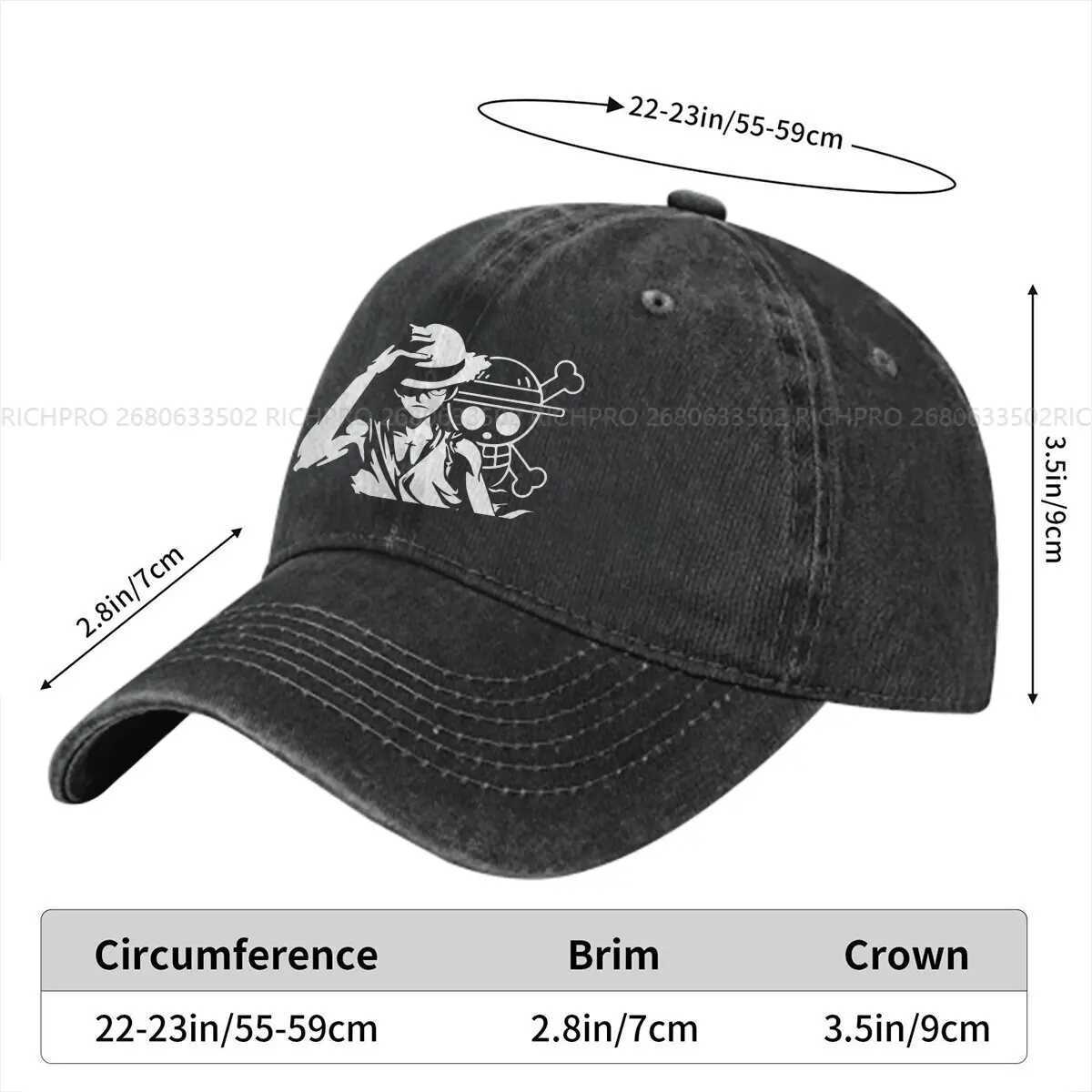Luffy Gear Five Cool Baseball Hat Peaked Hat Anime Mens Sunshade Hat W241225