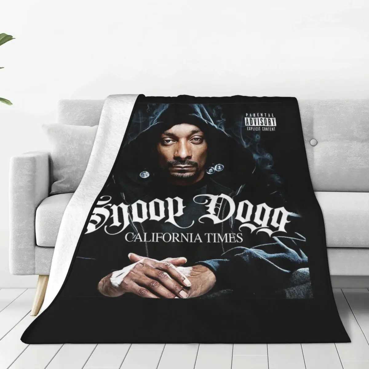 Snoop Dogg Cfornia Times Blanket Fuzzy Vintage Breathable Throw Blanket for Home Restaurant SummerC241225