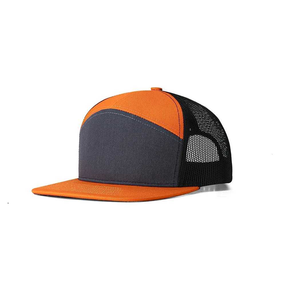 High quality seven panel outdoor sports hip-hop dance mesh buckle cap suitable for men women breathable baseball caps truck caps W241225