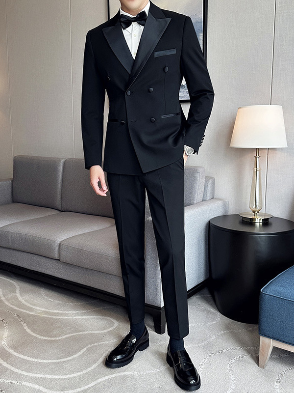 S1224Groom suit men's three piece wedding suit business formal suit