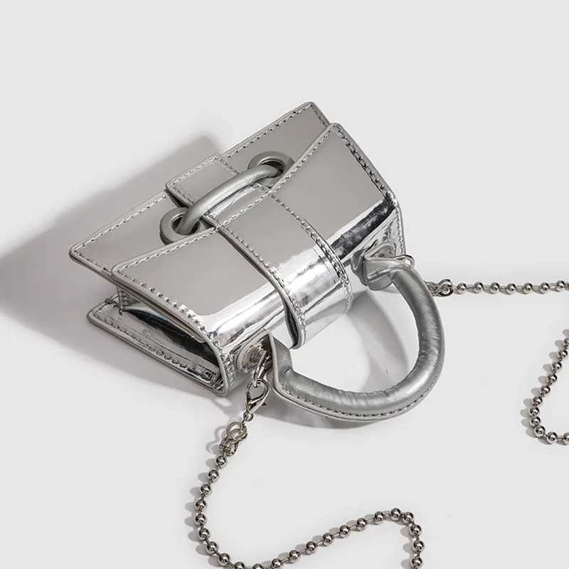 Vintage Women Sier Beading Chic Crossbody Bag Luxury Shoulder Cluh Bag Fi Mini Coin Purse Cute Cosmetic Storage HandbagXJ250121