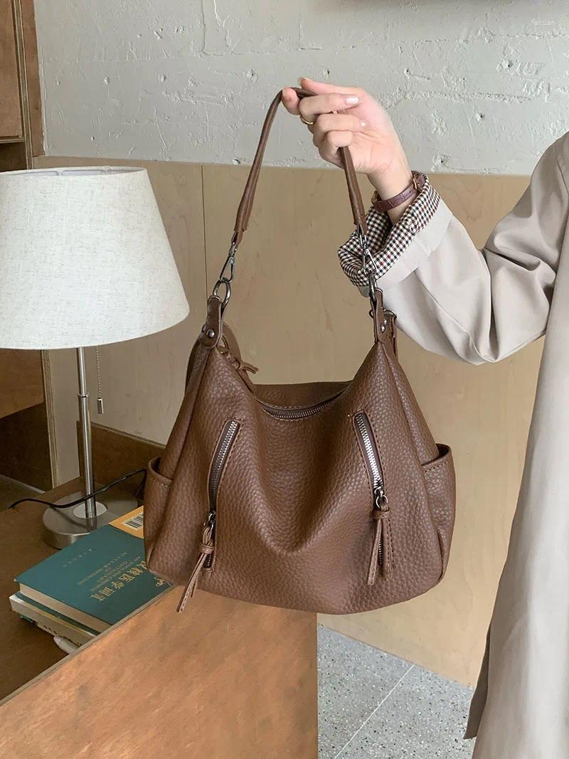 Shoulder Bags Shoulder Bags CGCBAG Fashion Designer Luxury For Women Simple Solid Lage Capacity Crossbody High Quality PU Leather