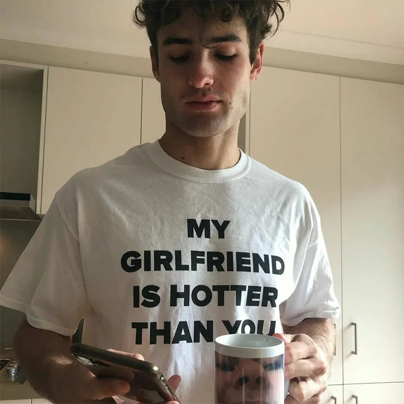 Men T-Shirt Letter Oversized Tops Cotton Summer Casual Hip Hop Short Sleeve Tee Vintage Korean Fashion Y2k Streetwear Clothing 241224