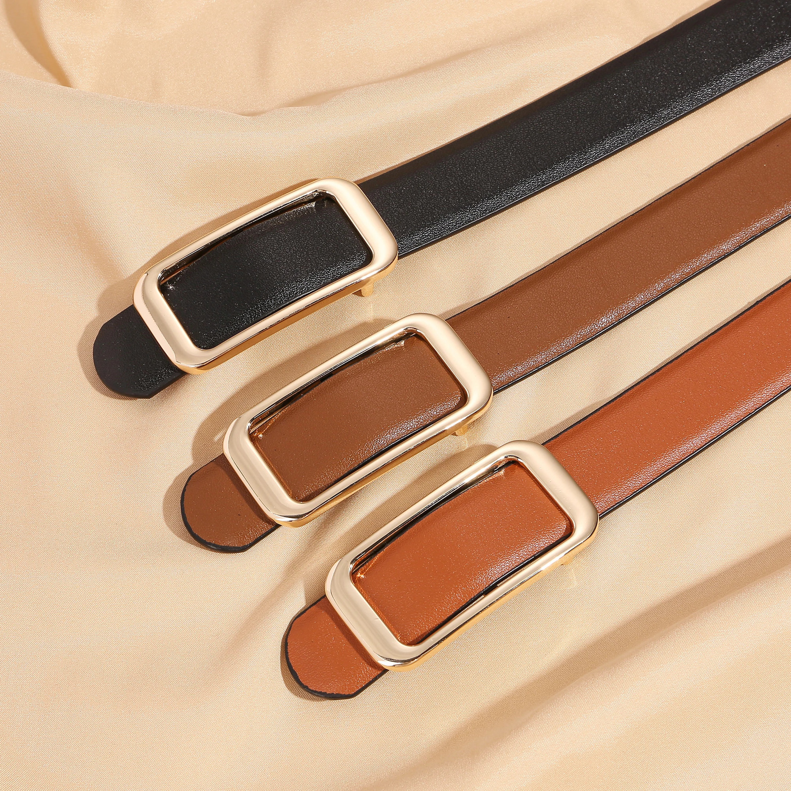 2025 Double sided Belt Width 23mm Fashion Dress Jeans Womens Belt 241225