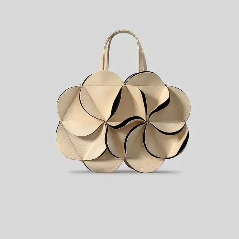 designer womens handbag new elegant trend fashionable 3D chic petal cross shaped bag splicing exquisite shoulder bag Z241225
