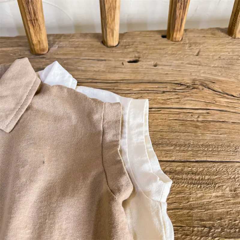 Childrens POLO Shirt Cute Embroidery Shirts for Kids Summer 2023 Solid Color Boys Short Sleeve T-shirt Fashion Girls BlouseXJ241225