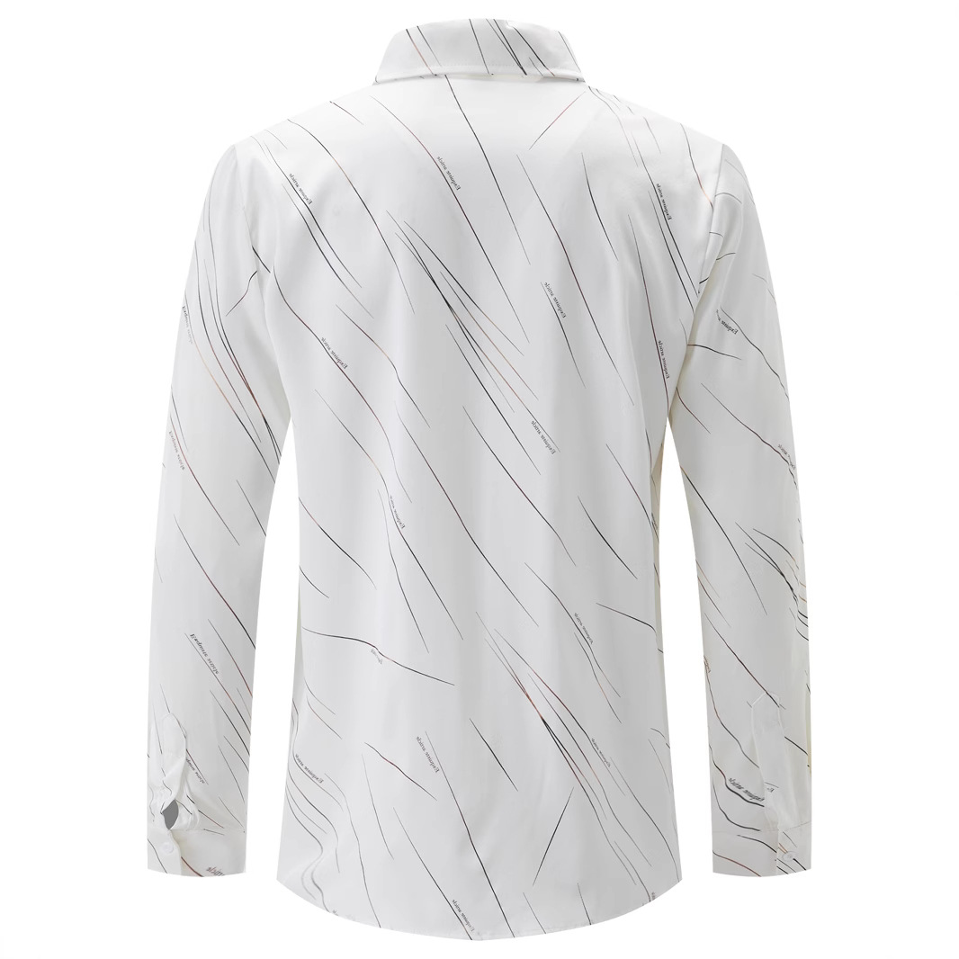 Hawaiian Shirt for Men Cuba Collar Luxury Blouse Men Dress Shirt Casual Summer Long Sleeve designer man shirt clothing blouse man clothe shirts red bl