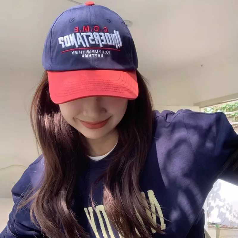 RICYGVM Womens Embroidered Baseball Hat Fashion Duck Tongue Hat Outdoor Sunshine Toe Hat Korean Girl Visors W241225
